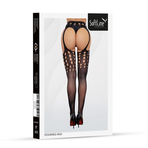 Панчохи - Stockings 4024, black - One Size | Зображення 3