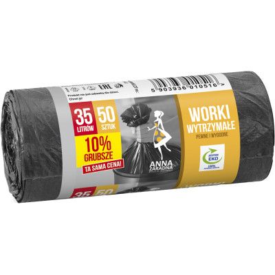 Пакеты для мусора Anna Zaradna черные 35 л 50 шт. (4820102052273) - Топ Продаж!