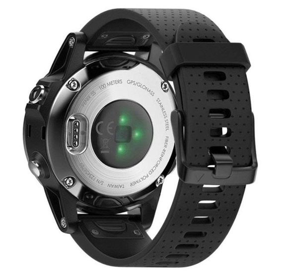 Силіконовий ремінець Primo для годинника Garmin Fenix 5S / 5S Plus / 6S / 6S Pro / 7S / 7S Pro - Black | Зображення 1