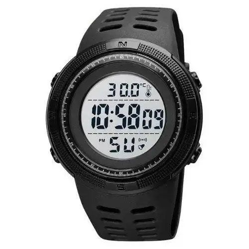 Годинник наручний чоловічий SKMEI 1681BKWT BLACK-WHITE, годинник спортивний. Колір: чорний з LC-175 білим циферблатом