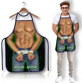 Забавний кухонний фартух з написом «Гра закінчена» sexstyle