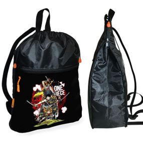 Рюкзак-мішок для взуття, спортивної форми Аніме One Piece дитяча сумка для змінки з розширювачем (01213)