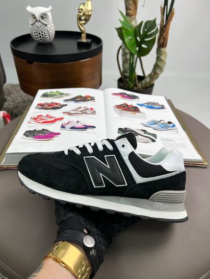 Мужские кроссовки New 574 Black White Grey Динаміка твого стилю весна / літо / осінь A4173 45 29 | Зображення 4