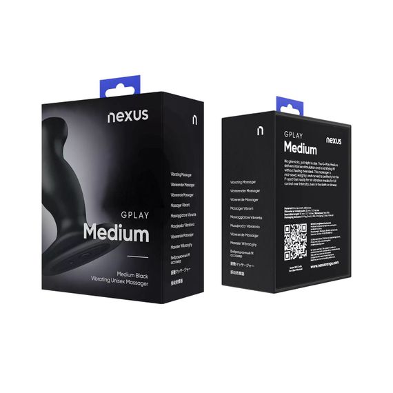 Вібромасажер простати Nexus G-Play Plus M Black, макс. діаметр 3 см, перезаряджуваний | Зображення 9