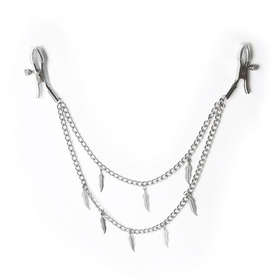 Зажимы с двойной цепочкой для сосков Art of Sex – Dream Catcher