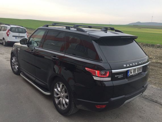 Перемички на звичайні рейлінги без ключа (2 шт) Сірий для Range Rover Sport 2014-2024 рр | Зображення 1