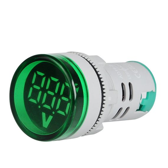 Цифровий вольтметр ST16V, діапазон вимірювань 60-500V, Green | Зображення 1