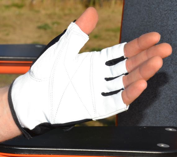 Рукавички для фітнесу MadMax MFG-444 Fitness White XL | Зображення 2