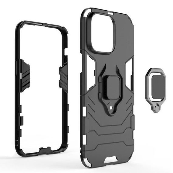 Чохол бампер Primolux Ring Armor для Apple iPhone 14 Pro Max - Black | Зображення 6