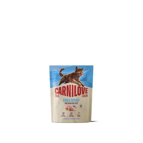 Корм сухий Carnilove True Fresh Fish & Turkey Sterilised для стерилізованих котів риба та індичка 400 г