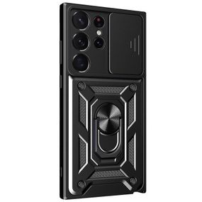 Чохол Ummi Camshield Serge Ring для Samsung Galaxy S24 Ultra Чорний