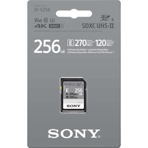 Карта пам'яті Sony 256GB SDXC C10 UHS-II U3 V60 R270/W120MB/s Entry (SFE256.ET4) | Зображення 1