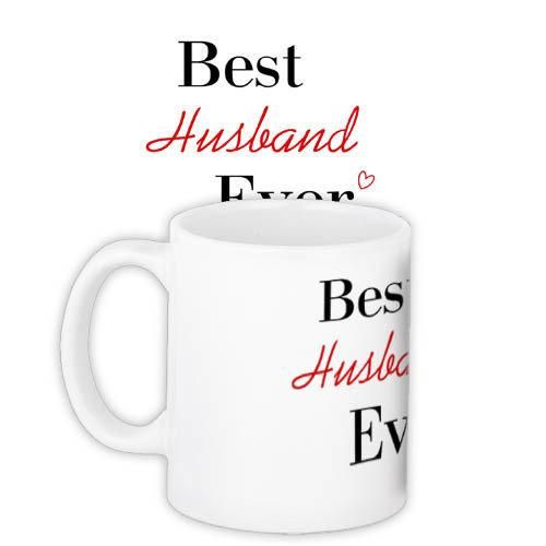 Чашка з принтом Best husband ever 330 мл (KR_PAR016)