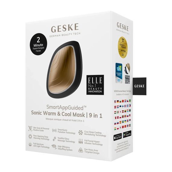 Ультразвукова маска тепло та холод GESKE Sonic Warm&Cool Mask 9в1 white, Сірий | Зображення 7
