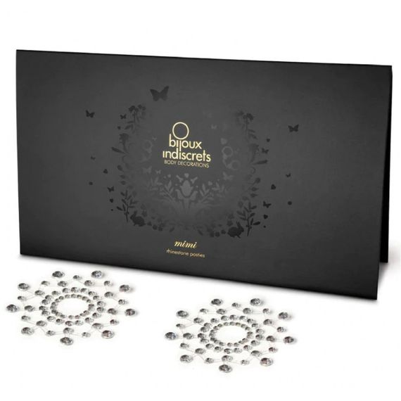 Украшения - стразы на грудь BIJOUX INDISCRETS MIMI SILVER Sex Aura | Зображення 3