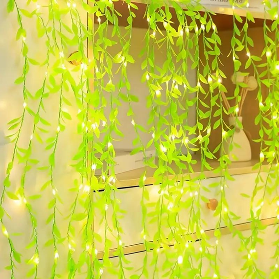 Гірлянда Роса з LED-підсвічуванням "Зелена Верба" ​​2, Тепле світло SF-56 | Зображення 1