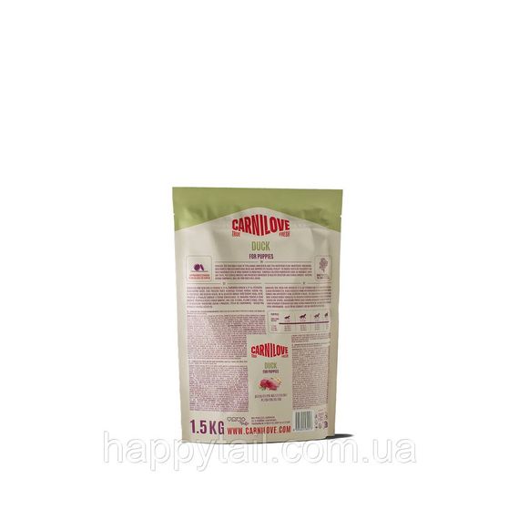 Сухой корм Carnilove True Fresh Puppy для щенков, с уткой, 1.5 кг | Зображення 1