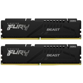 Модуль пам&#039;яті для комп&#039;ютера DDR5 64GB (2x32GB) 5600 MHz Beast EXPO Black Kingston Fury (ex.HyperX) (KF556C40BB2K2-64)