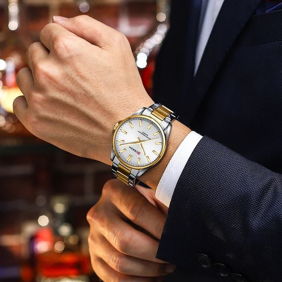 Годинник C1ur1ren 9090 Silver-Gold-Silver | Зображення 2