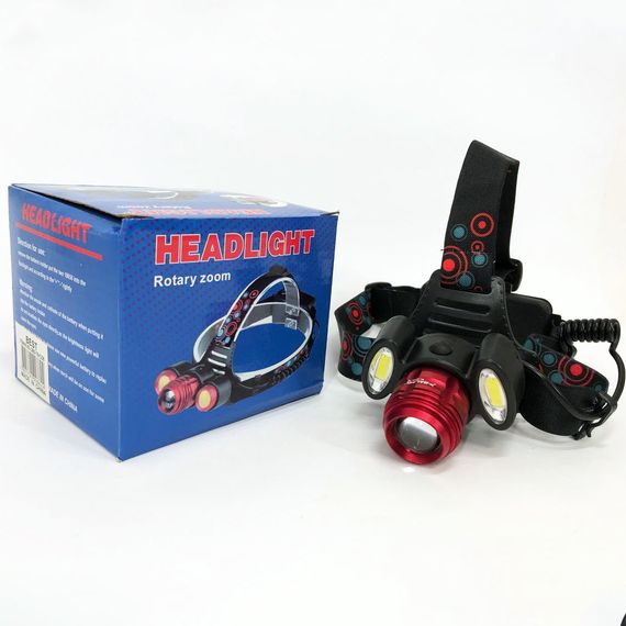 Потужний ліхтар на голову, Компактний налобний ліхтар для рятувальників на голову KM-58 | Зображення 3