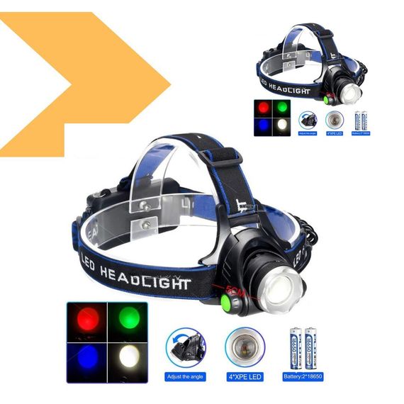 Налобний ліхтар із регульованим зумом XPRO PLD-V9-F-4XPERGB (47290-V9_214) | Зображення 1