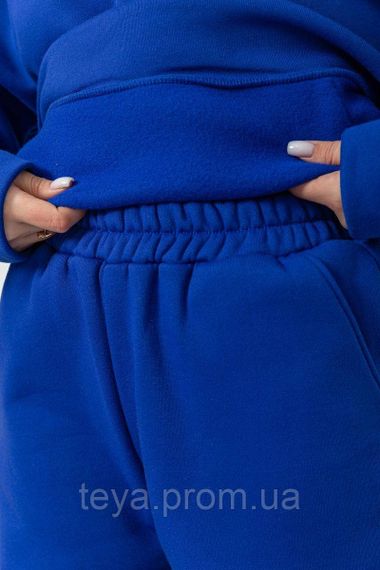 Спортивный костюм женский на флисе, цвет электрик,  размер L-XL FA_008426 | Зображення 5