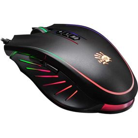 Мышка A4Tech Bloody Q81 Neon XGlide Curve Black (Bloody Q81 Neon XGlide Curve Black)