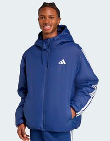 Демисезонная куртка adidas Essentials CLIMAWARM 3-Stripes Insulated Hooded M blue с капюшоном Оригинал
