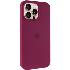 Чохол Silicone Case Full Protective (AA) для Apple iPhone 14 Pro (6.1") Бордовий / Maroon