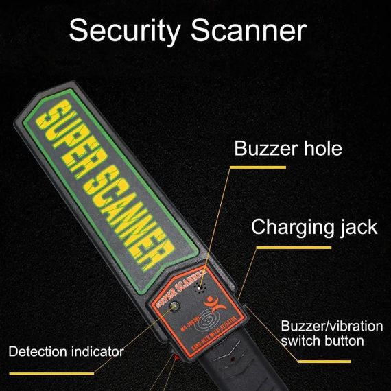 Металошукач Super Scanner MD3003B1 | Ручний металодетектор | Доглядовий металошукач | Зображення 5