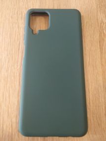 Чохол Silicone Cover Case для Samsung A12 dark green