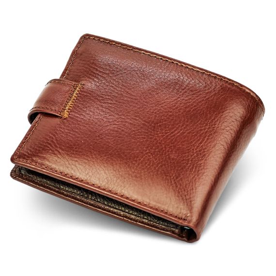 Чоловічий портмоне з натуральної шкіри ST Leather B104 Коричневий | Зображення 2