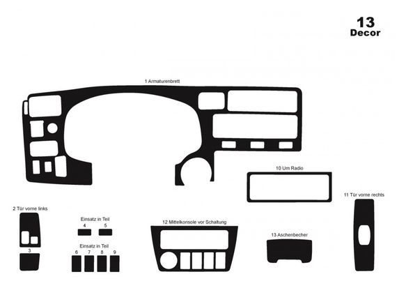 Накладки на панель Дерево для Toyota Rav 4 1996-2001 рр | Зображення 1