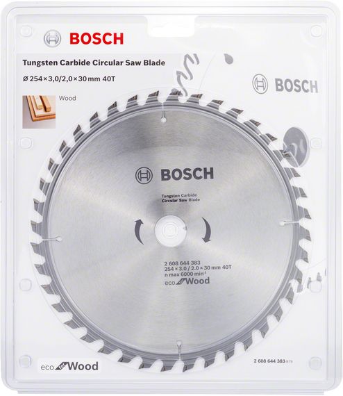 Диск пиляльний Bosch Eco WO 254x30-40T (2608644383)