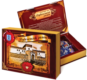 Набір цукерок Дубенський Замок АМЕТИСТ ПЛЮС художня коробка (213669)