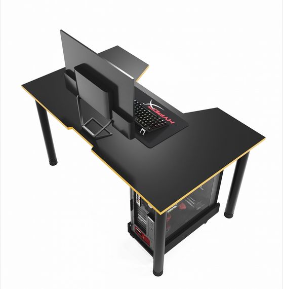 Стол компьютерный ZEUS GAMER-3 черныйжелтый | Зображення 3
