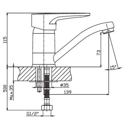 Змішувач для кухні Haiba OPUS 004 HB0330 | Зображення 1