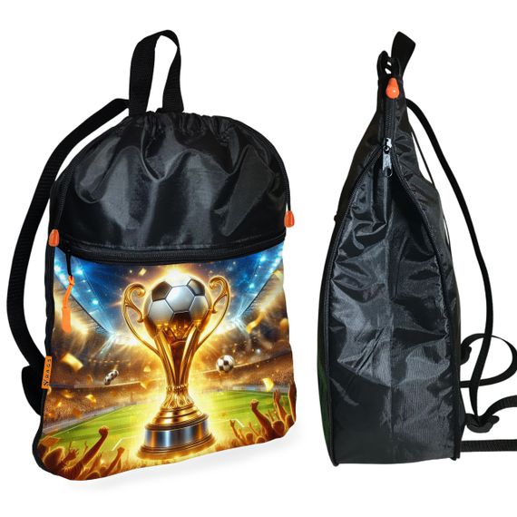 Рюкзак-мешок для школы с футбольный кубок детская сумка для обуви и спортивной одежды (01471)