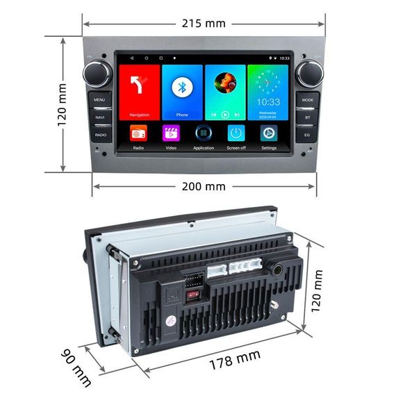Штатна магнітола Opel UNIVERSAL 7'' Android 12 4+32GB Carplay-IPS XPRO (43193-op-721s_4695) | Зображення 3