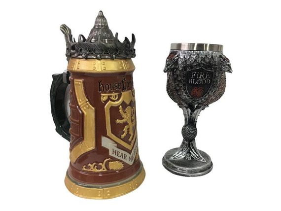 Подарунковий набір Кухоль Game Of Thrones House Lannister Stein Гра Престолів Дом Ланістерів і Fire And Blood