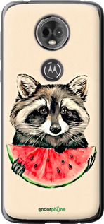 Чохол на Motorola Moto E5 Plus Єнотик з кавуном "4605u-1412-2448"