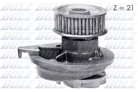 Водяний насос, помпа DAEWOO/OPEL/VAUXHALL Espero/Kadett/Cavalier 1,6-2,0 81-99, DOLZ (O107)