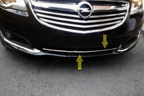 Накладки на решітку бампера (нерж) для Opel Insignia 2008-2017 рр