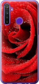 Чехол на Realme 5 Красная роза "529u-1862-17620"