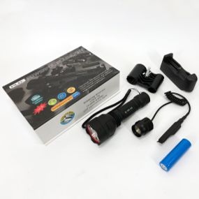 Тактический подствольный фонарь для охоты Bailong BL-QC8 XPE, сильный фонарик, фонарь ручной тактический