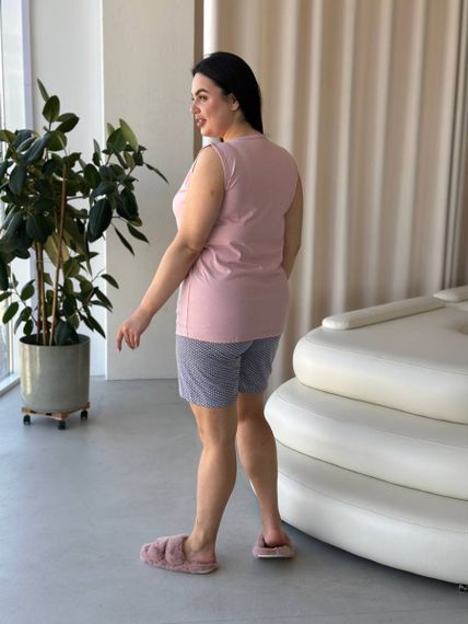 Домашній одяг,  зручна піжама з шортами PLUS SIZE | Зображення 5