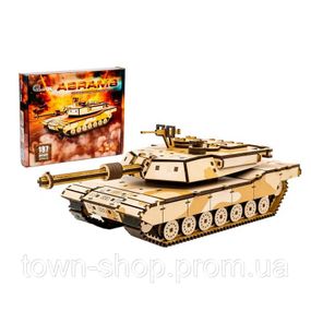 Деревянный 3D конструктор "Абрамс" Puz-00939, 187 деталей