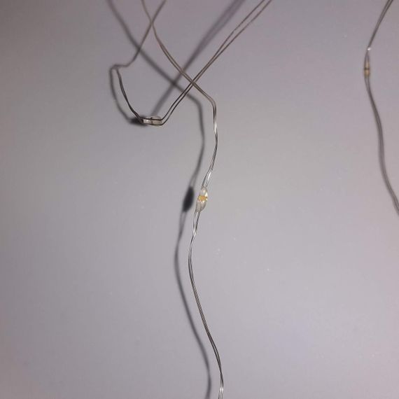 Гирлянда на батарейках (3шт АА) "светодиодные капли" 10м, 100LED, теплый белый цвет | Зображення 4