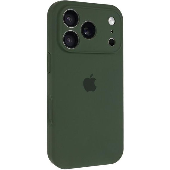 Чохол Silicone Case Full Camera Protective (AA) для Apple iPhone 17 Pro Max (6.9") Зелений / Cyprus Green