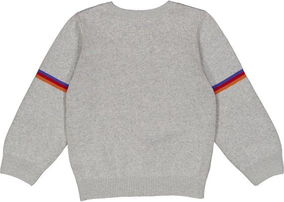 Дитячий в'язаний светр для дівчинки Green Cotton 116 см Сірий меланж (25111271) | Зображення 1